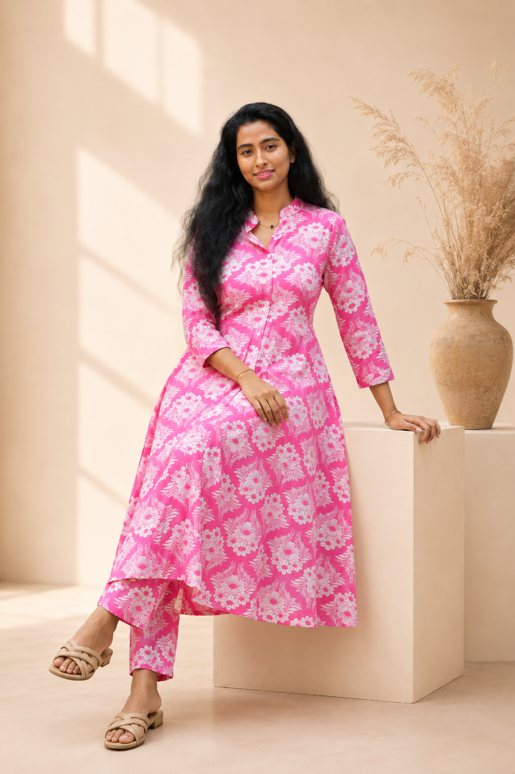 A-line Churidar set