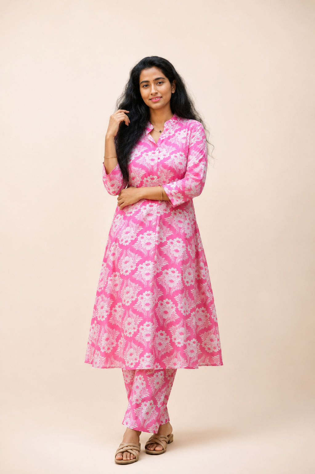 A-line Churidar set