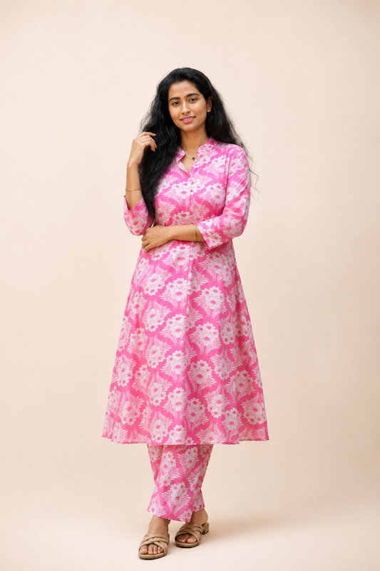 A-line Churidar set