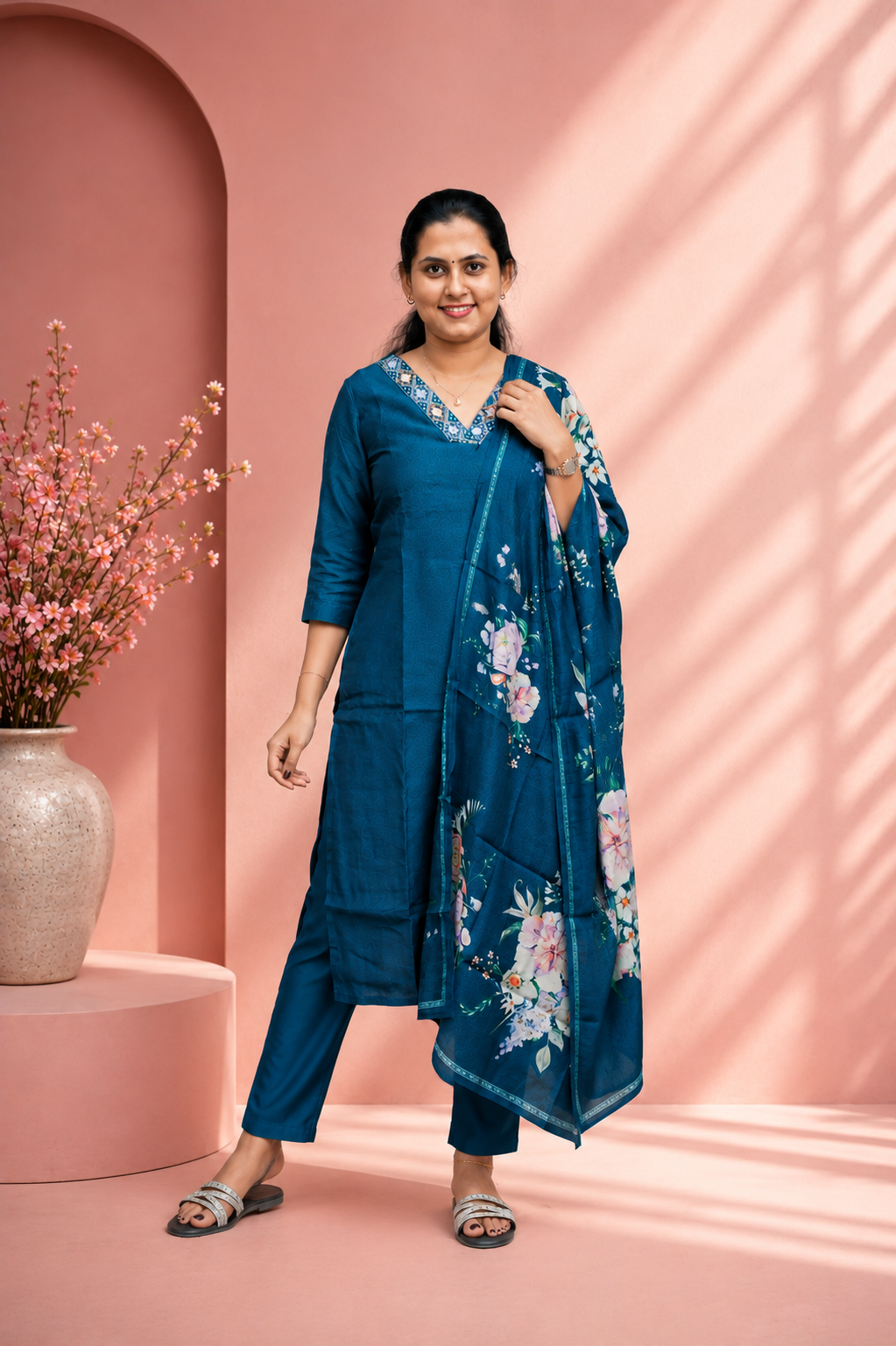 Soft Cotton Churidar with Duppatta